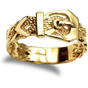 (M) Jewelco London Men's Solid 9ct Yellow Gold Single Buckle Ring (M) Jewelco London Men's Solid 9ct Yellow Gold Single Buckle Ring