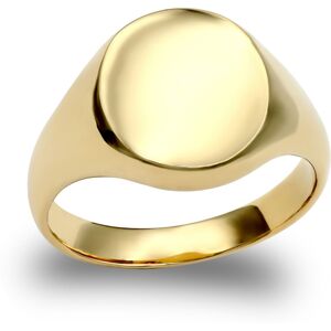 (R) Jewelco London Men's Solid 9ct Yellow Gold Oval Signet Ring (R) Jewelco London Men's Solid 9ct Yellow Gold Oval Signet Ring