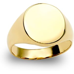 (R) Jewelco London Men's Solid 9ct Yellow Gold Oval Signet Ring - JRN142 (R) Jewelco London Men's Solid 9ct Yellow Gold Oval Signet Ring - JRN142