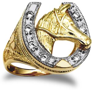 (Y) Jewelco London Men's Solid 9ct Yellow Gold White Round Brilliant Cubic Zirco (Y) Jewelco London Men's Solid 9ct Yellow Gold White Round Brilliant Cubic Zirco