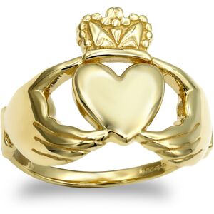 (M) Jewelco London Men's Solid 9ct Yellow Gold Claddagh (Chladaigh) Ring (M) Jewelco London Men's Solid 9ct Yellow Gold Claddagh (Chladaigh) Ring