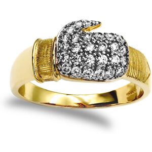 (Z+2) Jewelco London Men's Solid 9ct Yellow Gold White Round Brilliant Cubic Zir (Z+2) Jewelco London Men's Solid 9ct Yellow Gold White Round Brilliant Cubic Zir