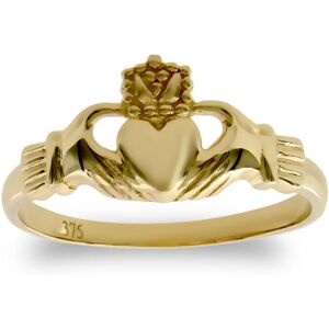(F) Jewelco London Kids Solid 9ct Yellow Gold Claddagh (Chladaigh) Baby Ring (F) Jewelco London Kids Solid 9ct Yellow Gold Claddagh (Chladaigh) Baby Ring