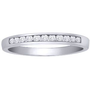 (O) Jewelco London Solid Platinum Channel Set Round G SI1 0.25ct Diamond Dainty (O) Jewelco London Solid Platinum Channel Set Round G SI1 0.25ct Diamond Dainty