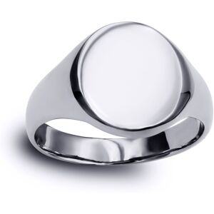 (T) Jewelco London Solid Rhodium-plated 925 Sterling Silver Polished Round Oval (T) Jewelco London Solid Rhodium-plated 925 Sterling Silver Polished Round Oval