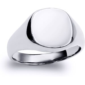 (V) Jewelco London Solid Rhodium-plated 925 Sterling Silver Polished Square Cush (V) Jewelco London Solid Rhodium-plated 925 Sterling Silver Polished Square Cush