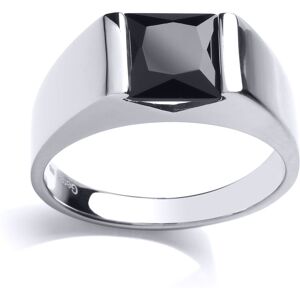 (Z) Jewelco London Mens Rhodium Plated Sterling Silver Black Square Onyx Bar Set (Z) Jewelco London Mens Rhodium Plated Sterling Silver Black Square Onyx Bar Set