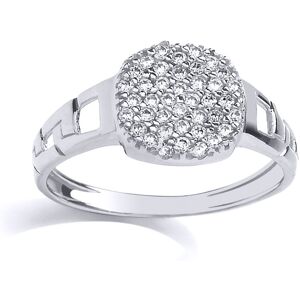 (H) Jewelco London Kids Rhodium Plated Sterling Silver Cubic Zirconia Encrusted (H) Jewelco London Kids Rhodium Plated Sterling Silver Cubic Zirconia Encrusted