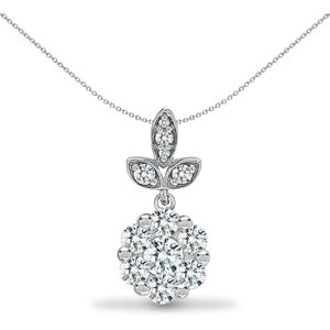 Jewelco London Solid 18ct White Gold Pave Set Round G SI1 0.35ct Diamond Fleur d Jewelco London Solid 18ct White Gold Pave Set Round G SI1 0.35ct Diamond Fleur d