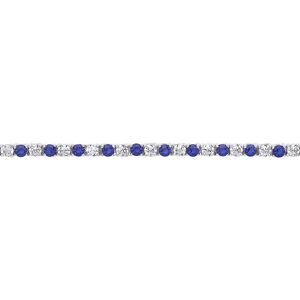 Jewelco London Ladies Sterling Silver Sapphire-Blue Cubic zirconia Alternating E Jewelco London Ladies Sterling Silver Sapphire-Blue Cubic zirconia Alternating E