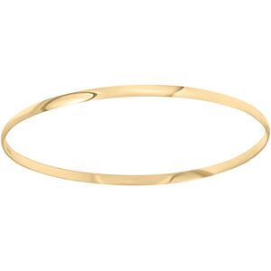 Jewelco London Ladies Solid 9ct Yellow Gold D-Shape 3mm Bangle Bracelet - JBG060 Jewelco London Ladies Solid 9ct Yellow Gold D-Shape 3mm Bangle Bracelet - JBG060