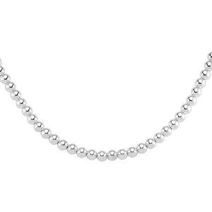 Jewelco London Ladies Sterling Silver Polished Ball Bead Bracelet 8mm 18 inch - Jewelco London Ladies Sterling Silver Polished Ball Bead Bracelet 8mm 18 inch -