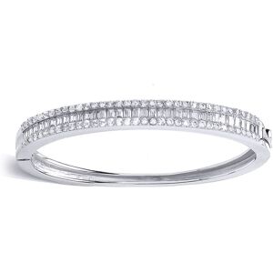 Jewelco London Girls Sterling Silver Baguette Cubic Zirconia Eternity Baby Bangl Jewelco London Girls Sterling Silver Baguette Cubic Zirconia Eternity Baby Bangl