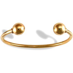 Jewelco London Ladies Solid 9ct Yellow Gold Torque 3mm Bangle Bracelet - JBG090 Jewelco London Ladies Solid 9ct Yellow Gold Torque 3mm Bangle Bracelet - JBG090