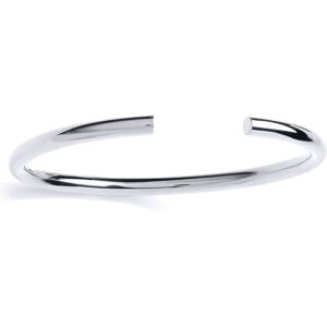 Jewelco London Ladies Sterling Silver Round Tube Flexi Torque Bangle Bracelet 4m Jewelco London Ladies Sterling Silver Round Tube Flexi Torque Bangle Bracelet 4m