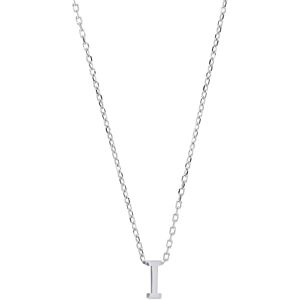 Jewelco London Ladies Sterling Silver Letter I Initial Pendant Necklace 18 inch Jewelco London Ladies Sterling Silver Letter I Initial Pendant Necklace 18 inch