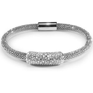 Jewelco London Rhodium Coated Sterling Silver Cubic Zirconia Beaded Magnetic Pop Jewelco London Rhodium Coated Sterling Silver Cubic Zirconia Beaded Magnetic Pop