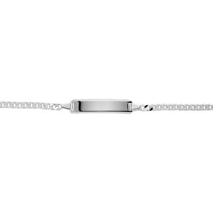 Jewelco London Ladies Sterling Silver Curb Link ID Identity Bracelet 6mm 7.5 inc Jewelco London Ladies Sterling Silver Curb Link ID Identity Bracelet 6mm 7.5 inc