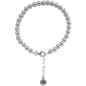Jewelco London Ladies Sterling Silver Polished Ball Bead Bracelet 7mm 7.5 inch - Jewelco London Ladies Sterling Silver Polished Ball Bead Bracelet 7mm 7.5 inch -