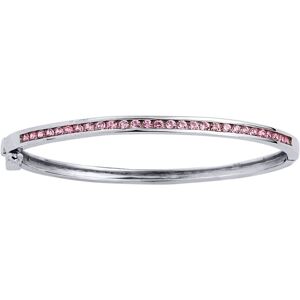 Jewelco London Girls Sterling Silver Pink Cubic Zirconia Eternity Baby Bangle Br Jewelco London Girls Sterling Silver Pink Cubic Zirconia Eternity Baby Bangle Br