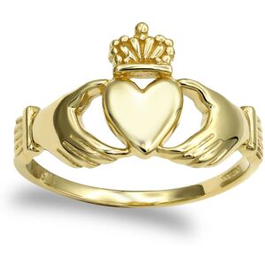 (M) Jewelco London Men's Solid 9ct Yellow Gold Claddagh (Chladaigh) Ring (M) Jewelco London Men's Solid 9ct Yellow Gold Claddagh (Chladaigh) Ring