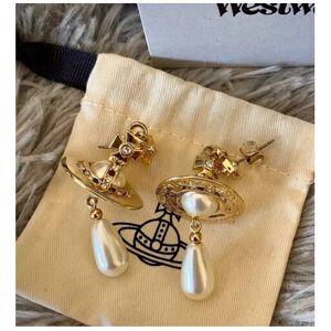 Unbranded Vivienne Westwood Orb Pearl Drop Earrings Gold Tone With box Birthday Gift Unbranded Vivienne Westwood Orb Pearl Drop Earrings Gold Tone With box Birthday Gift