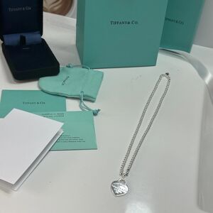Unbranded Tiffany & Co. 4MM Bead necklace Heart Tag Necklace Sterling Silver 925 W/ box Unbranded Tiffany & Co. 4MM Bead necklace Heart Tag Necklace Sterling Silver 925 W/ box