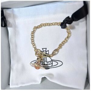 Unbranded Vivienne Westwood Gold Tone Orb Punk Bracelet With 3D Saturn Orb New in box #343 Unbranded Vivienne Westwood Gold Tone Orb Punk Bracelet With 3D Saturn Orb New in box #343
