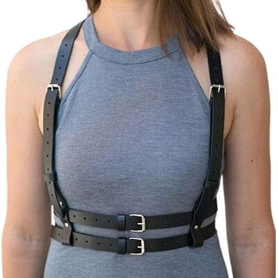 Unbranded Punk Waist Harness Belt, Fashion Body Chain, Black Goth Rave Adjustable Body Jew Unbranded Punk Waist Harness Belt, Fashion Body Chain, Black Goth Rave Adjustable Body Jew