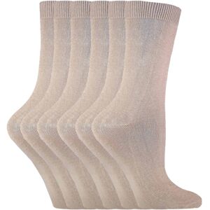 (4-7 UK, PL30 Beige) Sock Snob - 6 Pairs of Ladies Plain Coloured Cotton Rich A (4-7 UK, PL30 Beige) Sock Snob - 6 Pairs of Ladies Plain Coloured Cotton Rich A