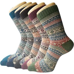 Unbranded 5 Pack Womens Wool Socks Winter Warm Socks Thick Knit Cabin Cozy Crew Soft Socks Unbranded 5 Pack Womens Wool Socks Winter Warm Socks Thick Knit Cabin Cozy Crew Soft Socks