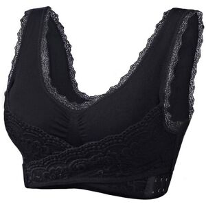 Unbranded (Black, 5XL) Comfy Corset Bra Front Cross Side Buckle Lace Bras,slim And Shape P Unbranded (Black, 5XL) Comfy Corset Bra Front Cross Side Buckle Lace Bras,slim And Shape P