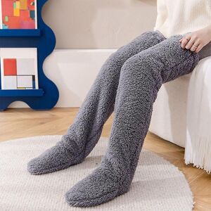 Unbranded (gray) Warm Over Knee Fuzzy Socks, Over Knee High Fuzzy Long Socks Plush Slipper Unbranded (gray) Warm Over Knee Fuzzy Socks, Over Knee High Fuzzy Long Socks Plush Slipper