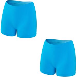 Unbranded (Pack of 2 Lake Blue, 4XL) Womens Ladies Plain Underwear Mid Waist Seamless Stre Unbranded (Pack of 2 Lake Blue, 4XL) Womens Ladies Plain Underwear Mid Waist Seamless Stre