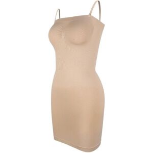 Unbranded (beige, L) Women Seamless Full Slips Shapewear Strapless Bodysuit Under Dress Bo Unbranded (beige, L) Women Seamless Full Slips Shapewear Strapless Bodysuit Under Dress Bo