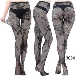 Unbranded (style 32) 3 Pairs Lace Patterned Tights Fishnet Floral Stockings Small Hole Pat Unbranded (style 32) 3 Pairs Lace Patterned Tights Fishnet Floral Stockings Small Hole Pat
