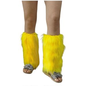 Unbranded (D30) 1 Pair Women Vintage Warm Furry Bright Yellow Leg Warmers Fuzzy Leg Cover Unbranded (D30) 1 Pair Women Vintage Warm Furry Bright Yellow Leg Warmers Fuzzy Leg Cover