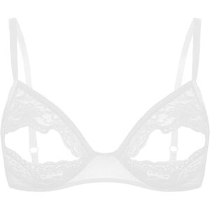 Unbranded (white, L) Women Lace Bra Plus Size Push Up Bras Adjustment Hollow Out Bra Under Unbranded (white, L) Women Lace Bra Plus Size Push Up Bras Adjustment Hollow Out Bra Under