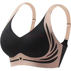 Unbranded (Black, XXL) Super Gather Wireless Push-Up Bra, Lifting Anti-Sagging Wireless Pu Unbranded (Black, XXL) Super Gather Wireless Push-Up Bra, Lifting Anti-Sagging Wireless Pu