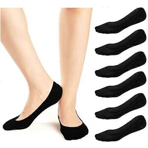 Unbranded (As show, One size) 6 pairs of women's no show socks (black) ultra low chest Unbranded (As show, One size) 6 pairs of women's no show socks (black) ultra low chest