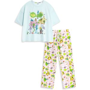 (Medium) Disney Short Sleeve Long Leg Pyjama Set (Womens Blue) (Medium) Disney Short Sleeve Long Leg Pyjama Set (Womens Blue)