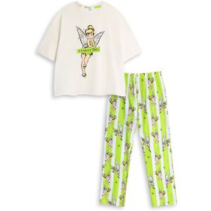 (Medium) Disney Short Sleeve Long Leg Pyjama Set (Womens White) (Medium) Disney Short Sleeve Long Leg Pyjama Set (Womens White)