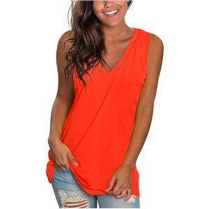 Unbranded (XL, 3 Orange) Summer Tank Tops for Women Clearance Womens Tops V Neck Sleeveles Unbranded (XL, 3 Orange) Summer Tank Tops for Women Clearance Womens Tops V Neck Sleeveles