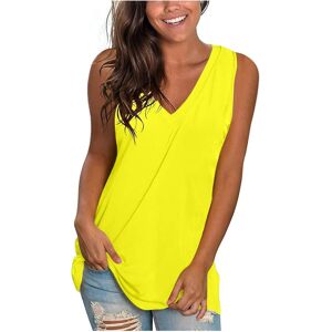 Unbranded (XL, 3 Yellow) Summer Tank Tops for Women Clearance Womens Tops V Neck Sleeveles Unbranded (XL, 3 Yellow) Summer Tank Tops for Women Clearance Womens Tops V Neck Sleeveles