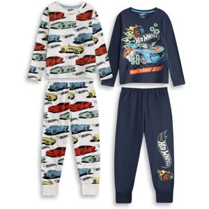 (3-4 Years) Hot Wheels Multi-Pack of 2 Long Sleeve Long Leg Pyjama Set (Unisex K (3-4 Years) Hot Wheels Multi-Pack of 2 Long Sleeve Long Leg Pyjama Set (Unisex K