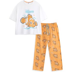 (X-Large) Disney Short Sleeve Long Leg Pyjama Set (Womens White) (X-Large) Disney Short Sleeve Long Leg Pyjama Set (Womens White)