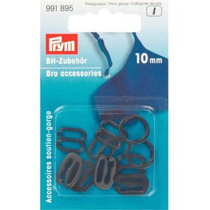 Prym - Prym Plastic Black (10mm) Bra Accessories - 1 Unit Prym - Prym Plastic Black (10mm) Bra Accessories - 1 Unit