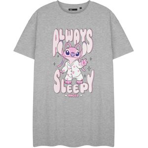 (Medium) Disney Lilo & Stitch Short Sleeve Nightdress (Womens Grey) (Medium) Disney Lilo & Stitch Short Sleeve Nightdress (Womens Grey)