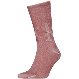 (One Size, Red/White) Calvin Klein Unisex Adult Monogram Crew Socks (One Size, Red/White) Calvin Klein Unisex Adult Monogram Crew Socks