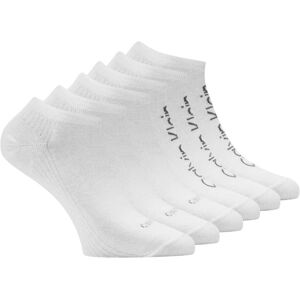 (4 UK-8 UK, White) Calvin Klein Womens/Ladies Logo Trainer Socks (Pack of 6) (4 UK-8 UK, White) Calvin Klein Womens/Ladies Logo Trainer Socks (Pack of 6)